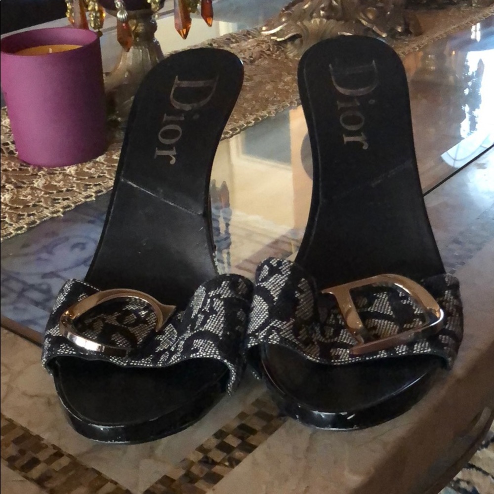 Dior black heels